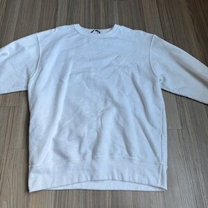 Champion Men's Classic White Crewneck Sweater